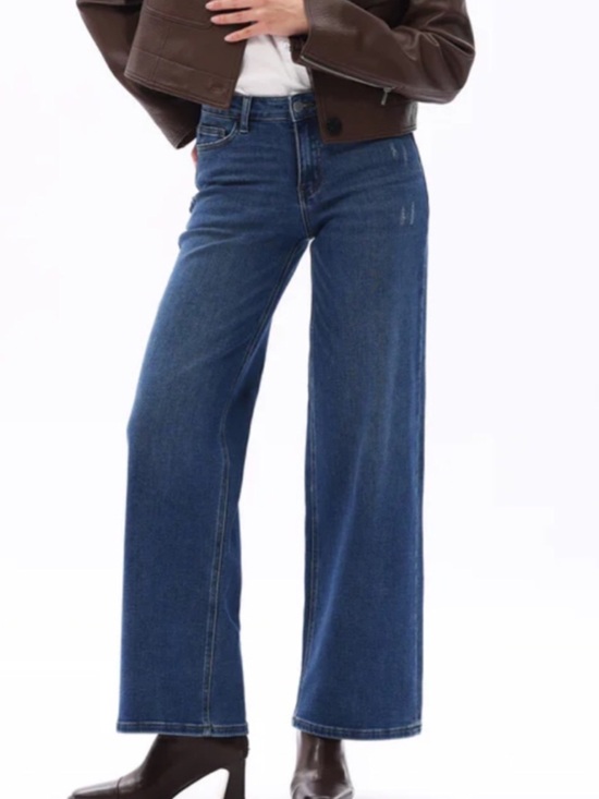 Oneso Denim - Oneso Women's Wide-Leg Stretch Blue  Jeans Size 26